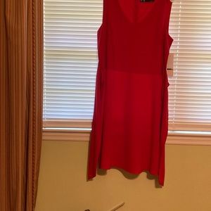 Red dressy dress size14